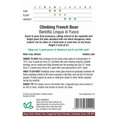 Climbing French Bean  Barlotta Di Fuoco