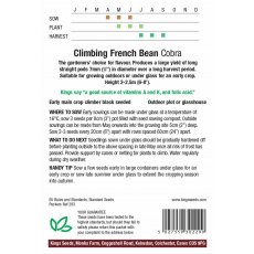 Climbing French Bean  Cobra