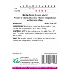 Nasturtium Alaska Mixed