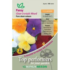 Pansy Clear Cyrstals Mixed