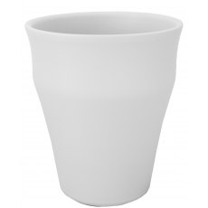Matt Orchid Planter White 13cm