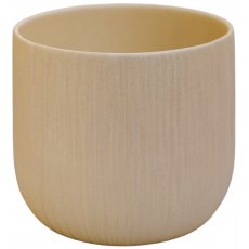 Metallic Pot Cover Cream 15cm