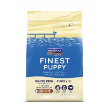 Fish4Dogs Finest Puppy White Fish With Potato (Small Kibble)   1.5Kg