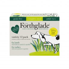 FORTHGLADE Complete Grain Free Duo-pack Lamb / Turkey   (12 packs x 395g) FORTHGLADE Complete Grain Free Duo-pack Lamb / Turkey   (12 packs x 395g)