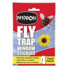 NIPPON Fly Trap Window Stickers   4 traps
