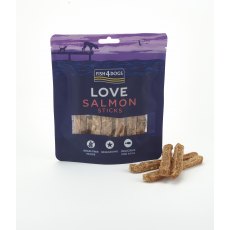 Fish4Dogs Love Salmon Sticks   85g