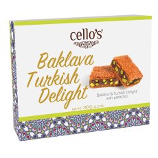 Cello's Baklava Turkish Delight with Pistachio 350g Cello's Baklava Turkish Delight with Pistachio 350g