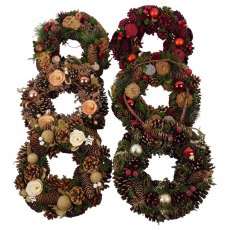 Christmas Wreath 30cm - Mixed Colours