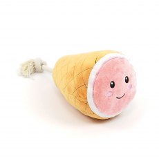 HAPPY PET Christmas Ham Tough Rope Dog Toy