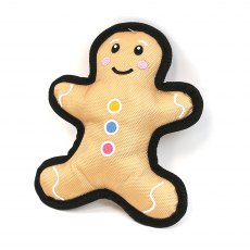 HAPPY PET Gingerbread Man Tough Dog Toy