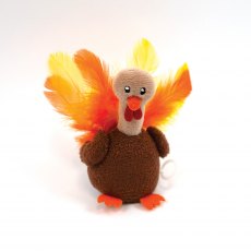 HAPPY PET Shaking Terry Turkey Cat Toy