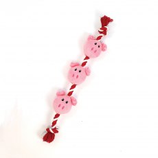 HAPPY PET String of Piglets Rope Dog Toy