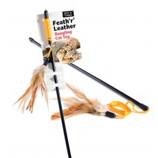 Feath 'r' Leath Cat Dangler