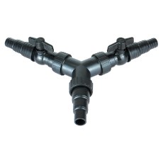 PONDXPERT Y Piece Distributor Large 20/32/40mm with taps