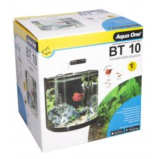 AQUA ONE Betta Tank BT10 Half Round Aquarium 10 Litres 25x21x26cm