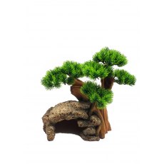 AQUA ONE Bonsai Tree With Rock Cave 33cm AQUA ONE Bonsai Tree With Rock Cave 33cm