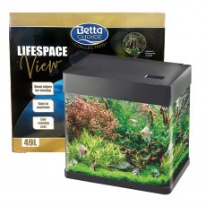 BETTA CHOICE Lifespace View 49L Aquarium - Black