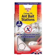 ZERO IN Corner Fit Ant Bait Stations - Twinpack