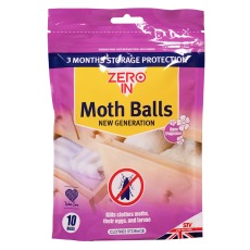 ZERO IN Moth Balls (New Generation) 10 pack