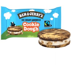 Ben & Jerrys Cookie Dough Ice Cream Sandwich 120ml