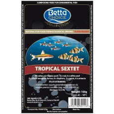 FROZEN FOOD BETTA Choice Tropical Sextet Blister Pack