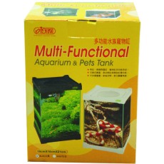 ISTA Black Multi-Function Pet Tank 16 x 16 x 21cm