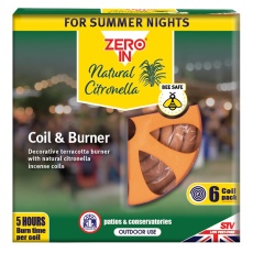 STV Citronella Terracotta Burner & Coil - 6-Pack