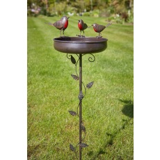 TOM CHAMBERS Robin Redbreast - Trio of Robins Bird Bath TOM CHAMBERS Robin Redbreast - Trio of Robins Bird Bath