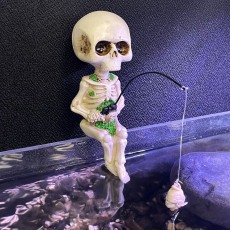 BETTA Sitting Fishing Skeleton BETTA Sitting Fishing Skeleton