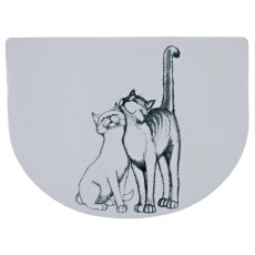TRIXIE Pussy Cat place mat, 40 ? 30 cm, white TRIXIE Pussy Cat place mat, 40 ? 30 cm, white