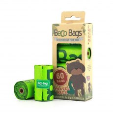 BECO Degradable Poop Bags 60 Travel Pack - Green BECO Degradable Poop Bags 60 Travel Pack - Green