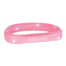 TRIXIE Flash light band USB, XS–S: 35 cm/18 mm, pink