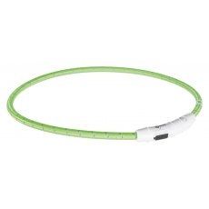 TRIXIE Flash light ring USB, L–XL: 65 cm/ø 7 mm, green