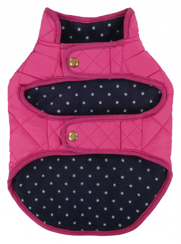 Joules Raspberry Quilted Coat Small Willowbrook Nursery and Garden