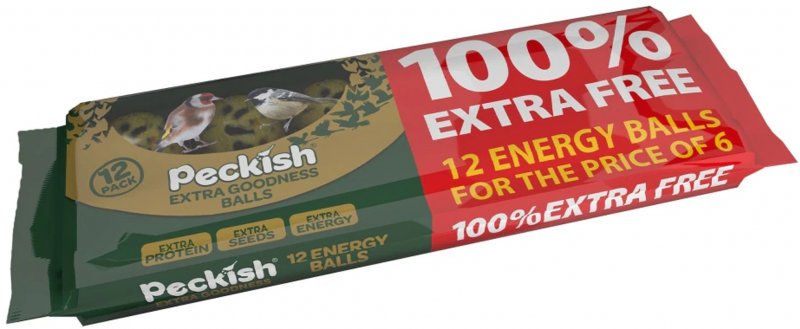PECKISH Extra Goodness Energy Balls 6 pack plus 6 Extra Free 1