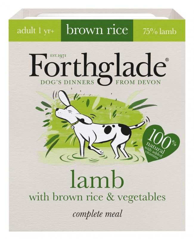Forthglade 395g - Brown Rice - Lamb Veg Adult - Visual Mock up - front_no shadow