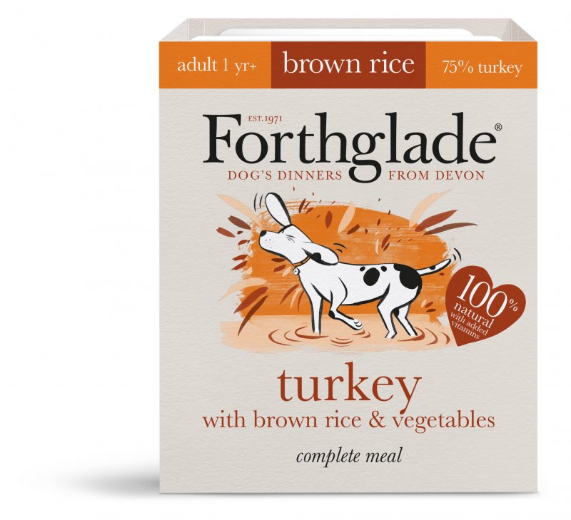 Forthglade 395g - Brown Rice - Turkey Veg Adult - Visual Mock up - front_shadow