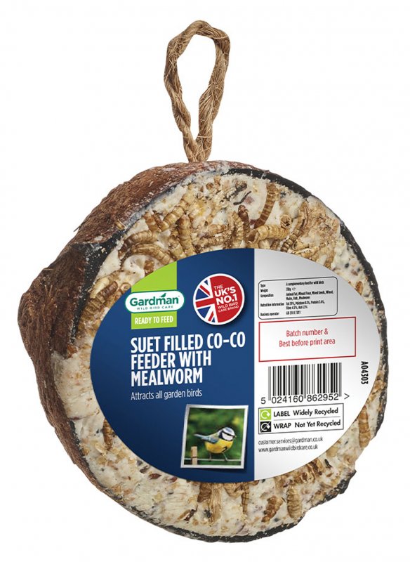A04303 gardmansuetfilledcocofeederwithmealworm_westland_A04303_0010_a_fop