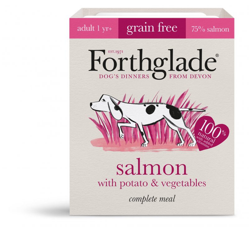 Forthglade 395g - Salmon Potato Veg Adult - Visual Mock up - front_shadow