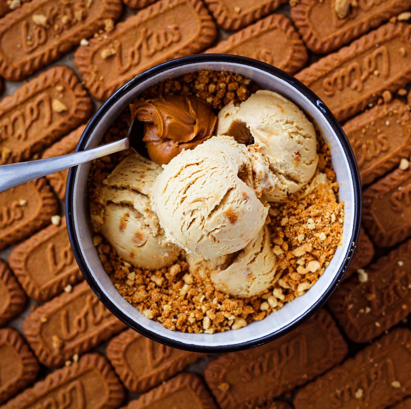 Marshfield Farm Ice Cream Caramelised Biscuit Square