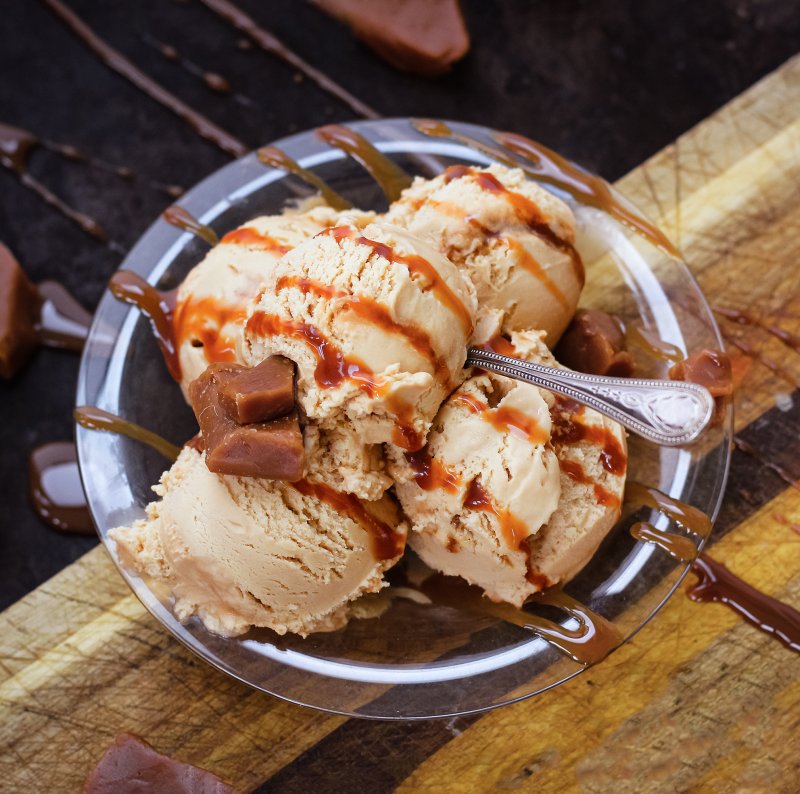 Marshfield Farm Ice Cream Plant Based Salted Caramel Square