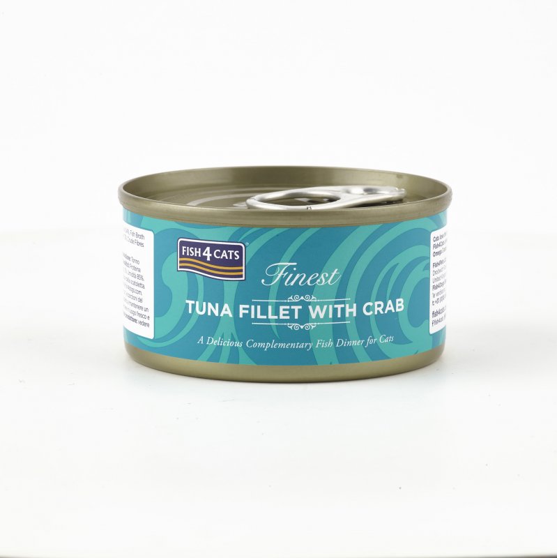 #1   Finest Fish4Cats Tuna with Crab