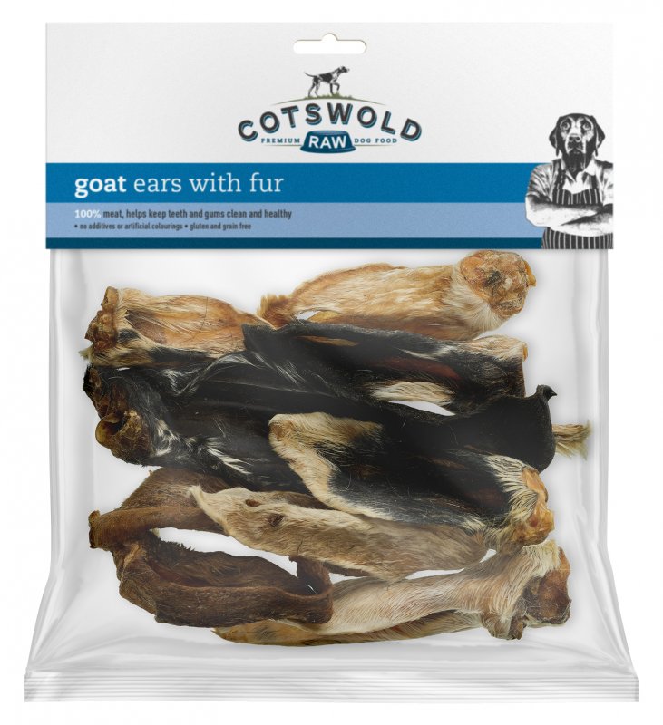 Cotswold Raw Goat Ears with Fur Bag B - 250mm wide Visual