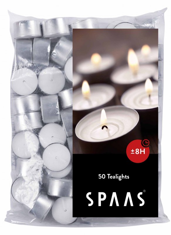 Tealights bag of 50 8hr 3922mm