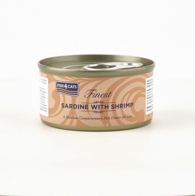 #1   Finest Fish4Cats Sardine with Shrimp