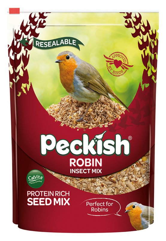 PECKISH Robin Bird Food 2kg FRONT