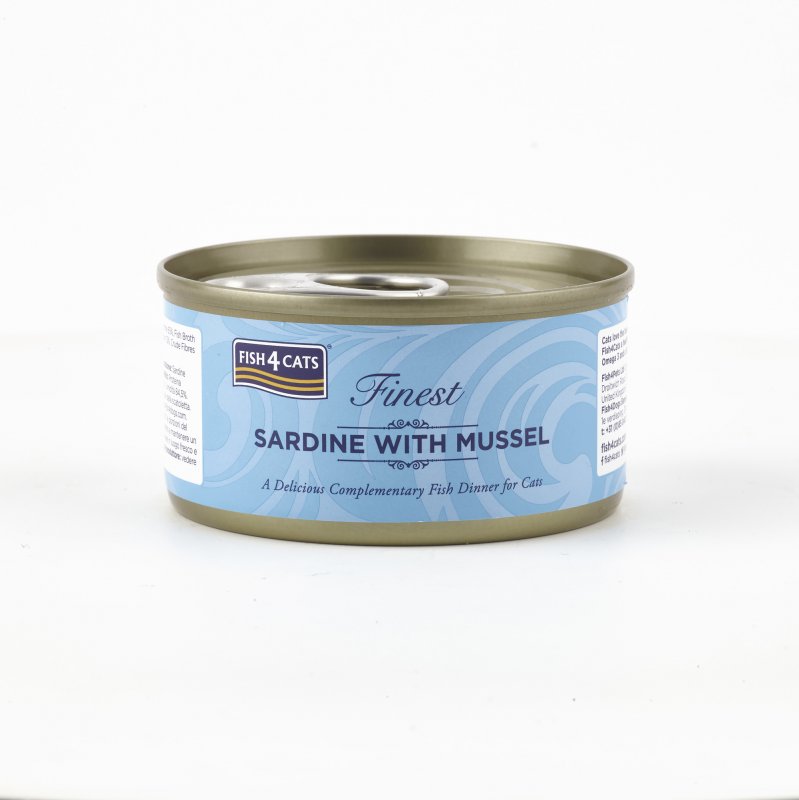 #1   Finest Fish4Cats Sardine with Mussel