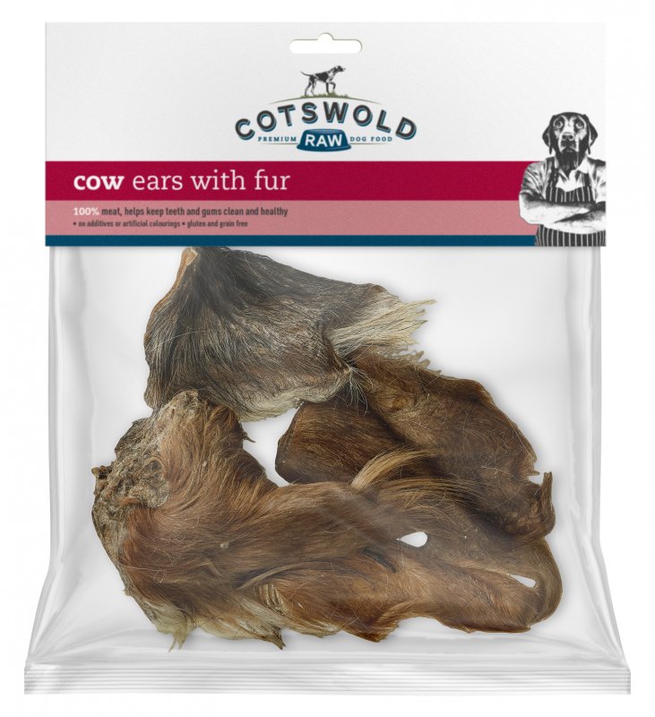 Cotswold Raw Cow Ears with Fur Bag B - 250mm wide Visual