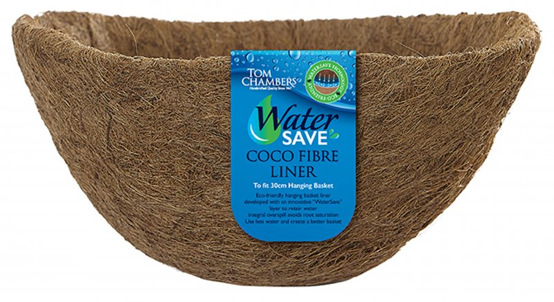 CLCO077 'WaterSave' Coco Fibre Liner for Hanging Basket Liner 30cm_LR