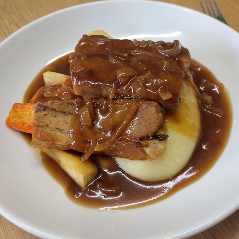 LUNCHPanFriedPorkBellyOfPorkSQUARE